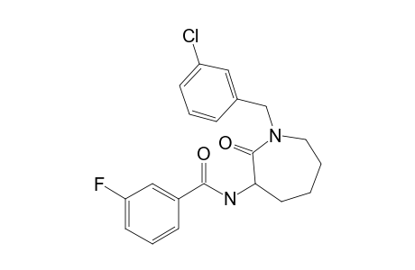 N-[1-(3-Chlorobenzyl)-2-oxoazepan-3-yl]-3-fluorobenzamide