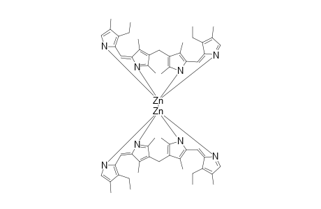 bis{ bis[5'-(3"-Methyl-4"-ethylpyrrol-5"-yl)-2',4'-dimethylpyrrol-3'-yl]methyl} - di zinc complexe