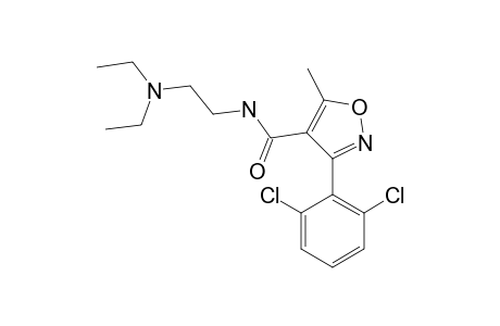 3-(2,6-dichlorophenyl)-N-[2-(diethylamino)ethyl]-5-methyl-4-isoxazolecarboxamide