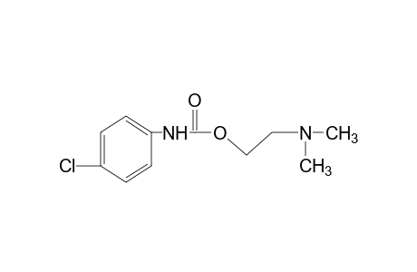 p-chlorocarbanilic acid, 2-(dimethylamino)ethyl ester