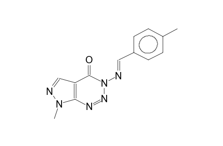 1-methyl-4-oxo-5-(4-methylbenzylidene)amino-4,5-dihydro(1,2,3-triazino)[4,5-c]pyrazole