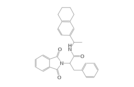 2-(1,3-dioxo-1,3-dihydro-2H-isoindol-2-yl)-3-phenyl-N-[1-(5,6,7,8-tetrahydro-2-naphthalenyl)ethyl]propanamide