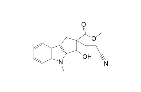 2-(2-cyanoethyl)-3-hydroxy-4-methyl-1,3-dihydrocyclopenta[b]indole-2-carboxylic acid methyl ester