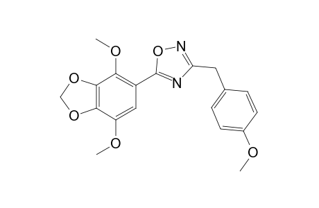 5-(4,7-Dimethoxy-1,3-benzodioxol-5-yl)-3-(4-methoxybenzyl)-1,2,4-oxadiazole