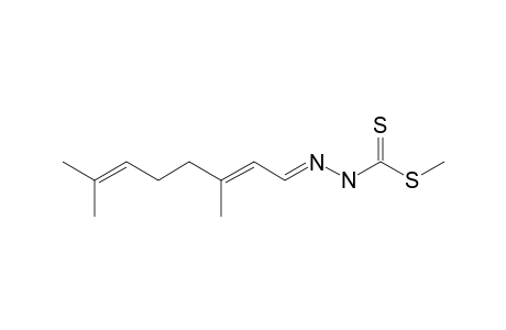 S-Methyl 3,7-dimethylocta-2,6-dienylidenehydrazinecarbodithioate