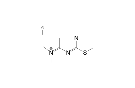 1,1,2-TRIMETHYL-4-METHYLSULFANYL-1,3,5-TRIAZAPENTADIENIUM-IODIDE