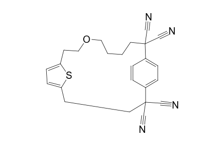 5,5,20,20-Tetracyano-14,17,20,23-tetraoxa-25-thiatricyclo[24.2.1]tetradeca-1,3,8,10-tetraene