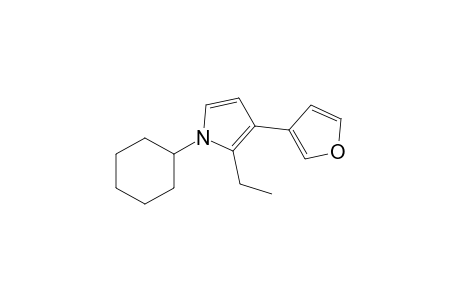 N-Cyclohexyl-2-ethyl-3-furylpyrrole