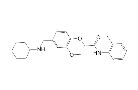 2-{4-[(cyclohexylamino)methyl]-2-methoxyphenoxy}-N-(2-methylphenyl)acetamide