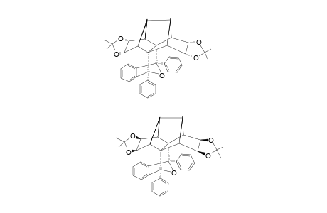 #22;4-ALPHA,5-ALPHA:10-ALPHA,11-ALPHA-BIS-(ISOPROPYLIDENEDIOXY)-1,14-DIPHENYL-21-OXAOCTACYCLO-[12.6.1.0-(2,9).0-(2,13).0-(3,7).0-(6,13).0-(8,12).0-(15,20)]-HEN