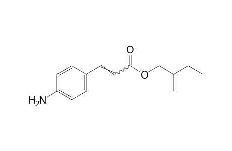 (-)-p-aminocinnamic acid, 2-methylbutyl ester