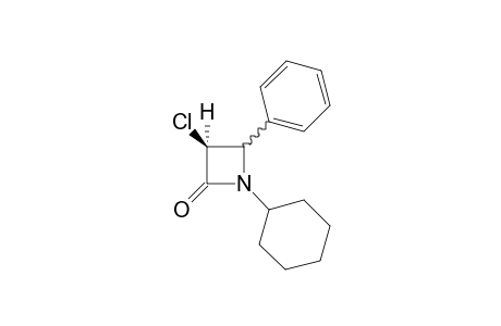 trans-3-Chloro-1-cyclohexyl-4-phenylazetidin-2-one