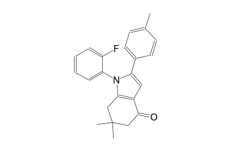 4H-indol-4-one, 1-(2-fluorophenyl)-1,5,6,7-tetrahydro-6,6-dimethyl-2-(4-methylphenyl)-