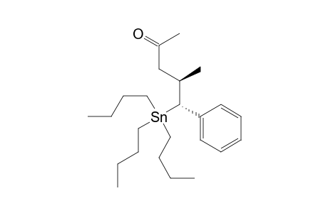 2-Pentanone, 4-methyl-5-phenyl-5-(tributylstannyl)-, (R*,R*)-(.+-.)-