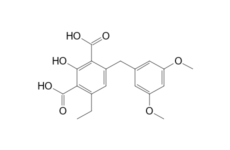 4-(3',5'-DIMETHOXYBENZYL)-6-ETHYL-2-HYDROXYISOPHTHALIC-ACID