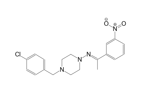 1-piperazinamine, 4-[(4-chlorophenyl)methyl]-N-[(E)-1-(3-nitrophenyl)ethylidene]-