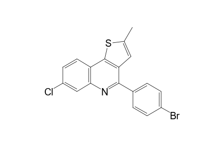 4-(4-Bromophenyl)-7-chloro-2-methylthieno[3,2-c]quinoline