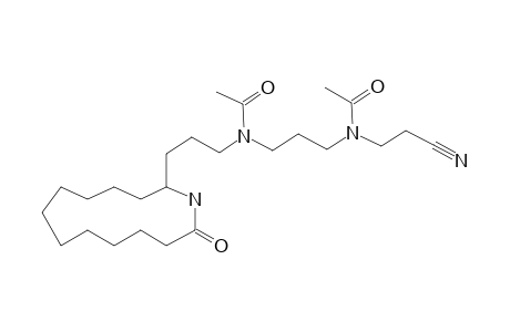 13-(4,8-Diacetyl-10-cyano-4,8-diazadecyl)-12-dodecanolactam