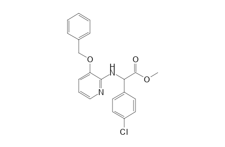 METHYL-N-(3-BENZYLOXY-2-PYRIDYL)-ALPHA-PARA-CHLOROPHENYLGLYCINATE