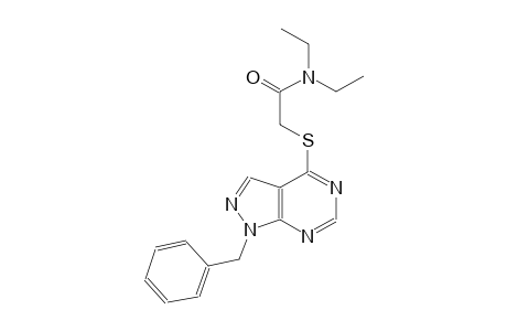 2-[(1-benzyl-1H-pyrazolo[3,4-d]pyrimidin-4-yl)sulfanyl]-N,N-diethylacetamide