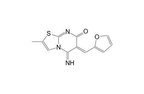 (6Z)-6-(2-furylmethylene)-5-imino-2-methyl-5,6-dihydro-7H-[1,3]thiazolo[3,2-a]pyrimidin-7-one