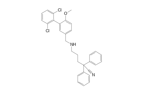 5-[(2',6'-Dichloro-6-methoxybiphen-3-ylmethyl)amino]-2,2-diphenylpentanenitrile