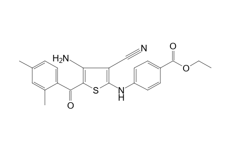 p-{[4-amino-3-cyano-5-(2,4-dimethylbenzoyl)-2-thienyl]amino}benzoic acid, ethyl ester