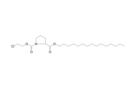 D-Proline, N-(2-chloroethoxycarbonyl)-, pentadecyl ester