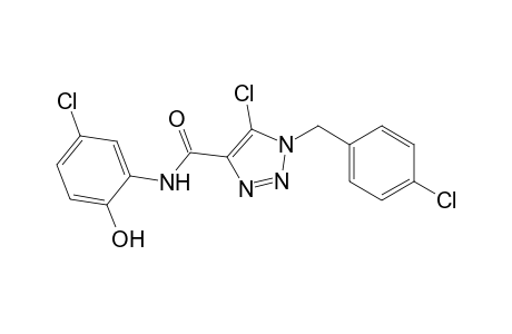 1H-1,2,3-Triazole-4-carboxamide, 5-chloro-N-(5-chloro-2-hydroxyphenyl)-1-[(4-chlorophenyl)methyl]-