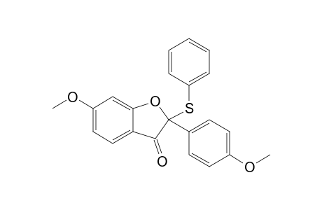 6-Methoxy-2-(4-methoxyphenyl)-2-(phenylthio)benzofuran-3(2H)-one