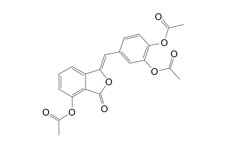 Thunberginol F triacetate [(Z)-3-(3,4-diacetoxybenzylidene)-7-acetoxyphthalide]
