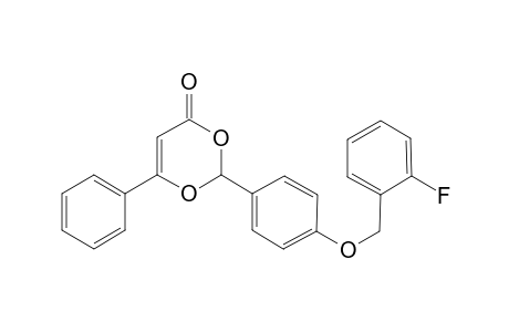 4H-1,3-dioxin-4-one, 2-[4-[(2-fluorophenyl)methoxy]phenyl]-6-phenyl-