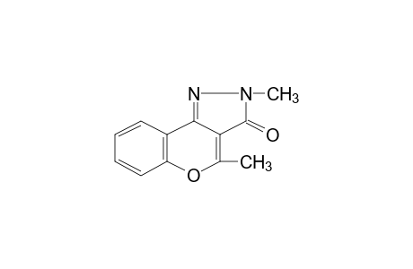 2,4-dimethyl[1]benzopyrano[4,3-c]pyrazol-3(2H)-one