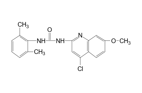 1-(4-chloro-7-methoxy-2-quinolyl)-3-(2,6-xylyl)urea