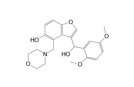 3-[(2,5-dimethoxyphenyl)(hydroxy)methyl]-4-(4-morpholinylmethyl)-1-benzofuran-5-ol