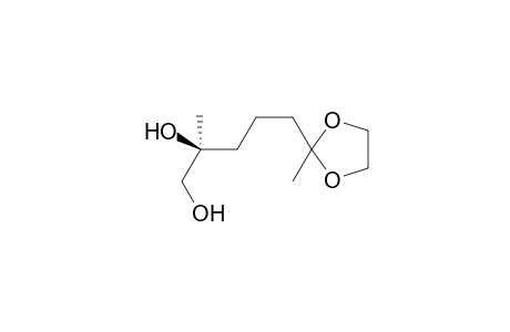 (2S)-2-methyl-5-(2-methyl-1,3-dioxolan-2-yl)pentane-1,2-diol
