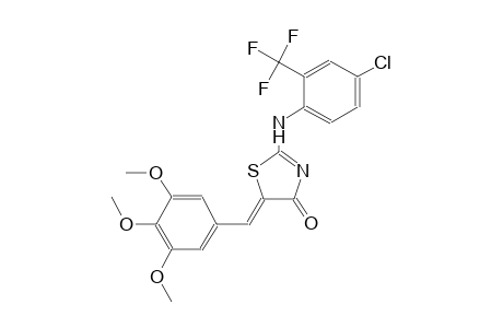 (5Z)-2-[4-chloro-2-(trifluoromethyl)anilino]-5-(3,4,5-trimethoxybenzylidene)-1,3-thiazol-4(5H)-one