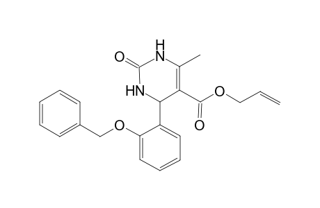 5-Pyrimidinecarboxylic acid, 1,2,3,4-tetrahydro-6-methyl-2-oxo-4-[2-(phenylmethoxy)phenyl]-, 2-propenyl ester