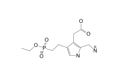 2-AMINOMETHYL-4-[2-(ETHOXY-HYDROXY-PHOSPHORYL)-ETHYL]-PYRROLE-3-ACETIC-ACID
