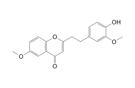 6-Methoxy-2-[2-(3-methoxy-4-hydroxyphenyl)ethyl]chromone