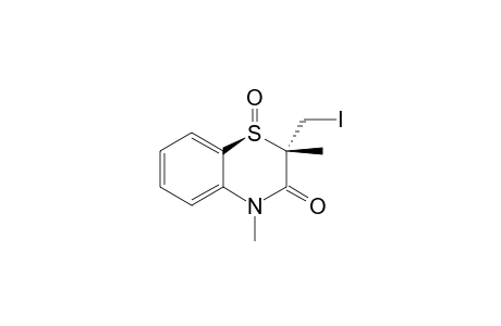 (1R,2S)-2-Iodomethyl-3,4-dihydro-2,4-dimethyl-3-oxo-2H-1,4-benzothiazin-1-oxide