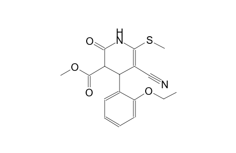 3-pyridinecarboxylic acid, 5-cyano-4-(2-ethoxyphenyl)-1,2,3,4-tetrahydro-6-(methylthio)-2-oxo-, methyl ester