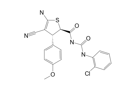 1-[(2R,3R)-5-Amino-4-cyano-3-(4-methoxy-phenyl)-2,3-dihydro-thiophene-2-carbonyl]-3-(2-dichloro-phenyl)-urea