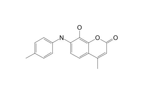 8-Hydroxy-4-methyl-7-(4-methylphenylamino)-2H-[1]benzopyran-2-one