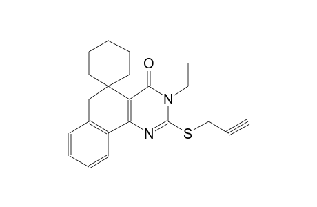 3-ethyl-2-(prop-2-yn-1-ylthio)-3H-spiro[benzo[h]quinazoline-5,1'-cyclohexan]-4(6H)-one