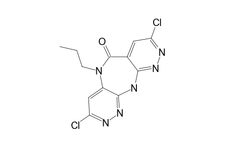 3,8-DICHLORO-5,11-DIHYDRO-5-PROPYLDIPYRIDAZINO-[4,3-B:3',4'-E]-[1,4]-DIAZEPIN-6-ONE