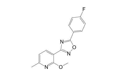 Pyridine, 3-[5-(4-fluorophenyl)-1,2,4-oxadiazol-3-yl]-2-methoxy-6-methyl-