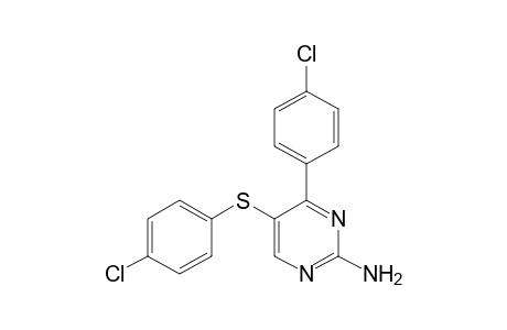 2-AMINO-4-(p-CHLOROPHENYL)-5-[(p-CHLOROPHENYL)THIO]PYRIMIDINE