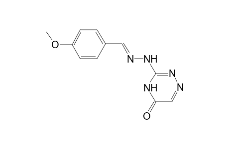 Benzaldehyde, 4-methoxy-, (4,5-dihydro-5-oxo-1,2,4-triazin-3-yl)hydrazone