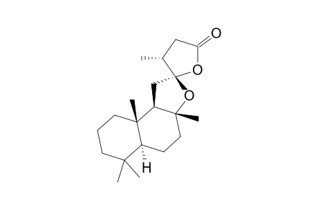 (2R,3aR,4'R,5aS,9aS,9bR)-3a,4',6,6,9a-pentamethyl-2'-spiro[1,4,5,5a,7,8,9,9b-octahydrobenzo[e]benzofuran-2,5'-oxolane]one